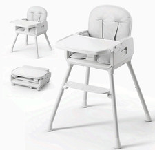 Obee Odee 3in1 Portable Baby High Chair Foldable Adjustable Grey