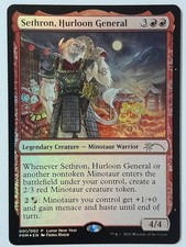 Sethron, Hurloon General (Foil) - NM - PRM Lunar New Year Promo - Ox - MTG Magic