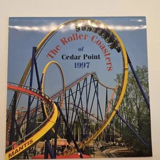 1997 Cedar Point 12 Month Calendar Carousel Vintage Amusement Park RARE Unmarked