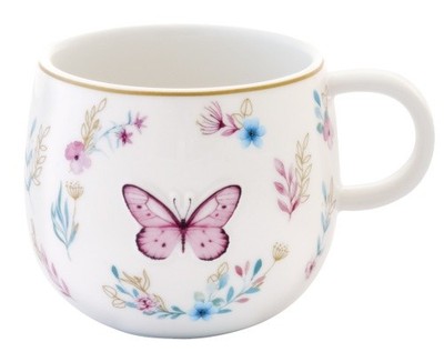 Henkelbecher ''Fancy Garden'' M3 Easy Life Schmetterling