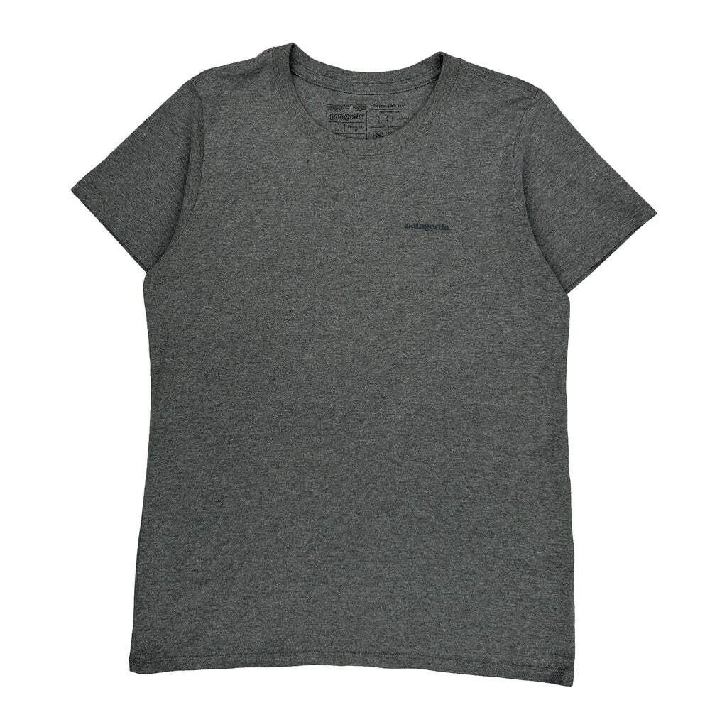 Responsibili-Tee Patagonia T-Shirt - Large Gray Cotton Blend