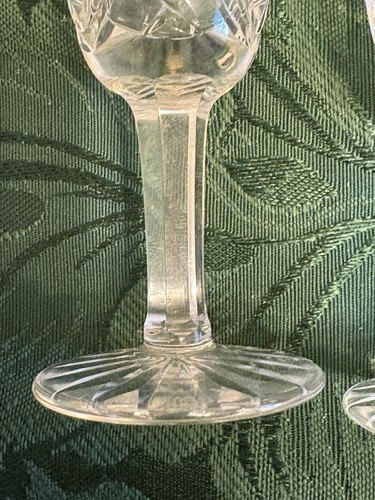 Set/ 2 Waterford CLARE Sherry, Madeira Cordial Glasses 3-1/2” Cut Crystal Signed - Bild 4 von 6