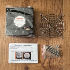 Wathai 12V High Pressure CFM Fan Dual Ball High Speed DC Brushless OPEN BOX