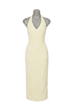 Odd Muse Womens The Ultimate Muse V-Neck Midi Dress Lime Halterneck BNWT Size S