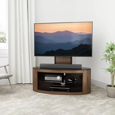 AVF Buckingham TV Stand Walnut Cabinet Media Unit Fits Screens UpTo 65 Inch UK
