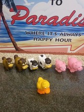 Little People, Farm Animals Set Of 7 Figures Horse, Cow, Pig Duck