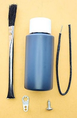 PROFESSIONAL Guitar Shielding Paint w/ Grounding Lug, Wire, Brush / Conductive