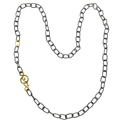 CHA CHA CHAINS 22k gold silver chain necklace by DOROTA LASAK