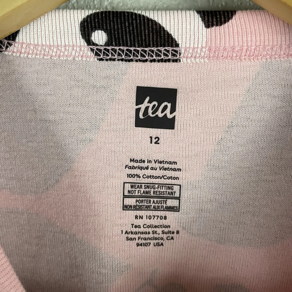 Tea Girls Size 12 Playful Panda Goodnight Pajama Set  - Image 3 of 4