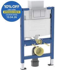 Geberit 820mm Duofix Wall Hung Frame Alpha Dual Concealed Cistern & Flush Plate