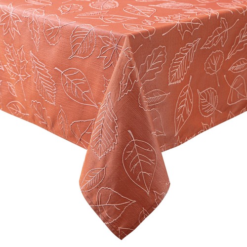 Tablecloth Raised Woven Embroidered Jacquard Fabric, Resistant for Dining, Ho...
