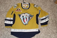 MUSTARD CAT Mike Dunham KOHO Nashville Predators Jersey MIC M 5th Year Patch 02