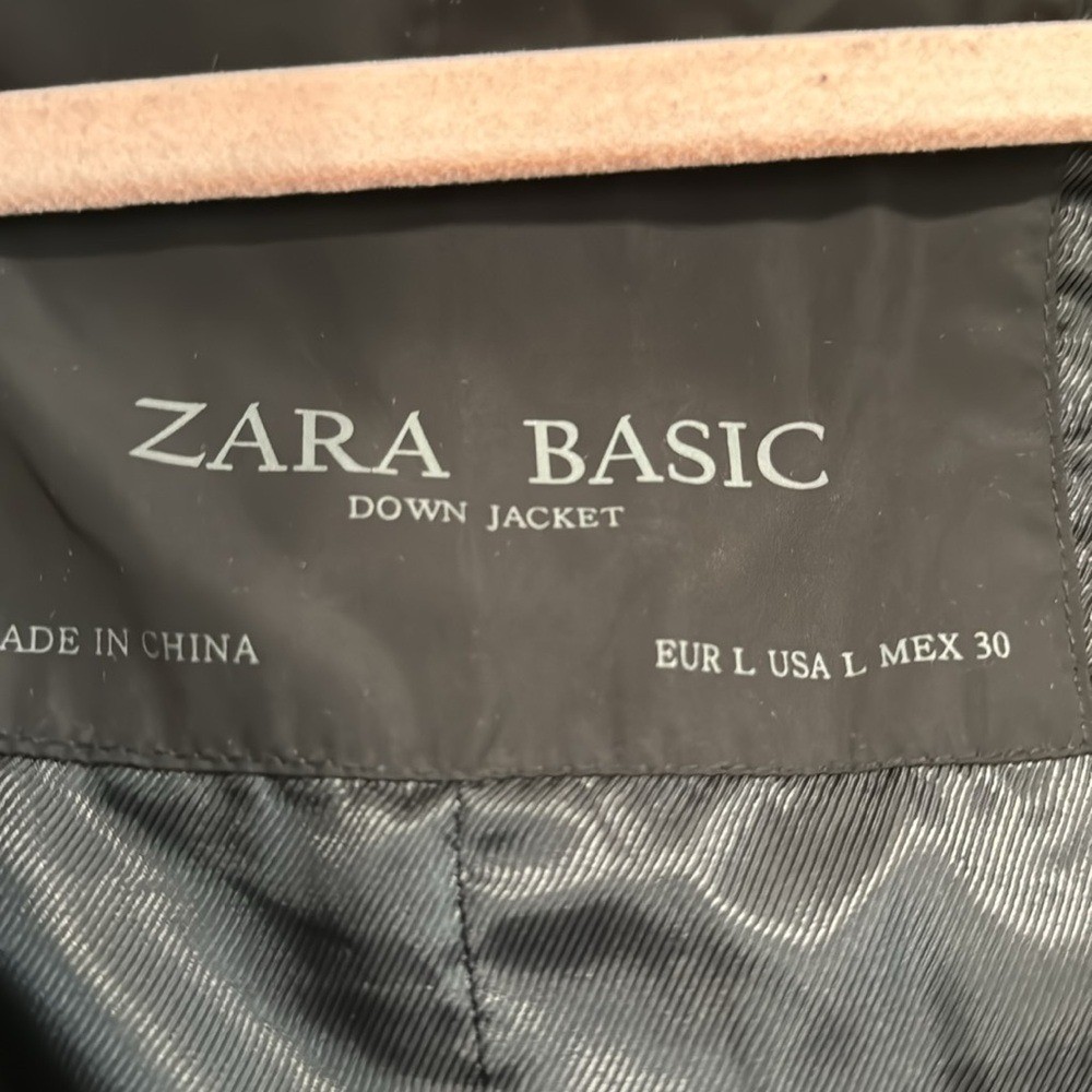 Zara Basic Down Jacket Women's Down Puffer Coat B… - image 4