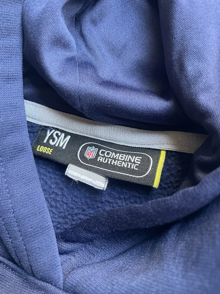 Seattle Seahawks Combine Hoodie Size Youth Small Loose - Image 4 of 4