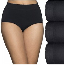 Vanity Fair 3-Pack No Pinch No Show Seamless Briefs 13418 Sz L
