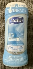 Suave Deodorant Antiperspirant  Deodorant Stick, Fresh, 2.6 oz, Unisex, 2 Pack
