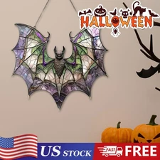 Halloween Bat Gothic Acrylic Window Hanging Colorful Decor Window Hanging Gift