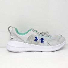 Under Armour Boys Essential 3023883-105 Gray Running Shoes Sneakers Size 5Y