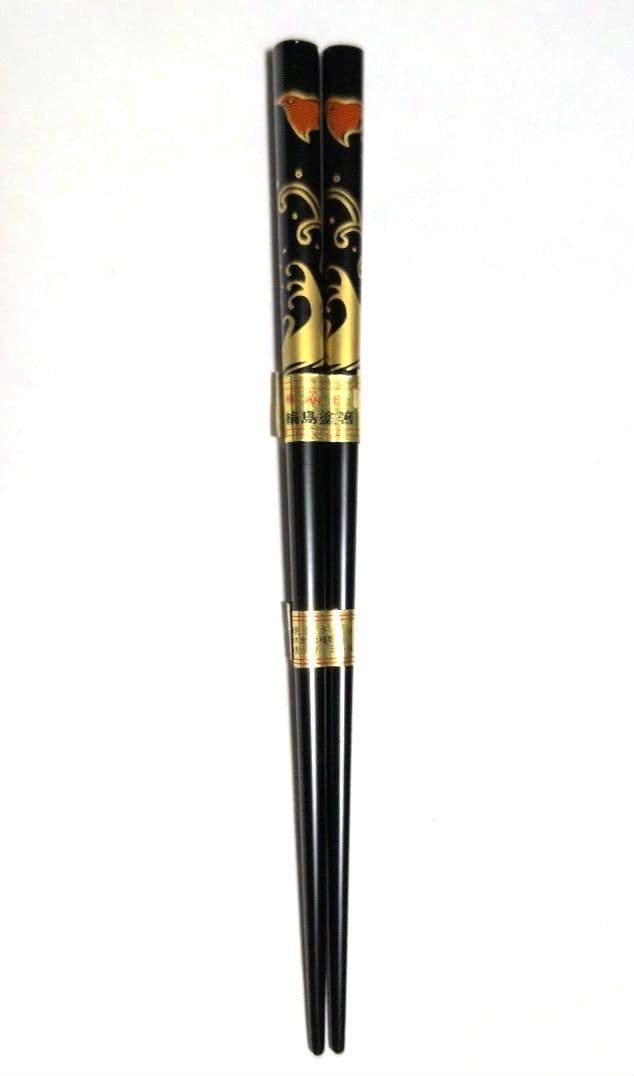 Wajima Lacquered Chopsticks Nami Plover Design Traditional Japanese