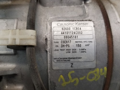 09-19 NISSAN 370Z 09-13 G37/EX/FX AC Compressor OEM 926001CB2A - Foto 6 di 12