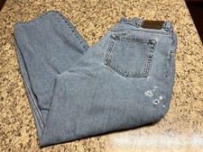 Calvin Klein Jeans Mens 38X32 Denim Doublestone Straight Leg