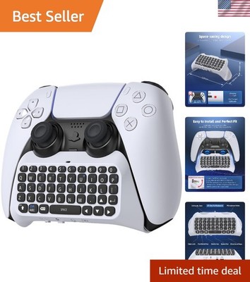 PS5/PS5 Pro Ergonomic Wireless Keyboard with Built-in Speaker - Portable Design