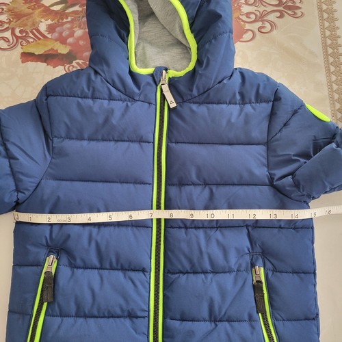 Gerry Puffer Jacket Boys Size 4T Blue Full Zip Pockets Hooded Winter - Picture 7 of 11