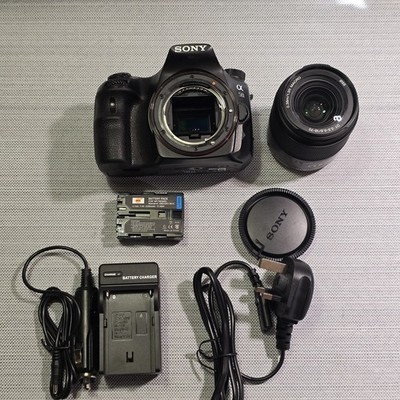 Sony Alpha SLT-A58 DSLR Camera + DT 18-70mm Lens Battery Charger A-Mount
