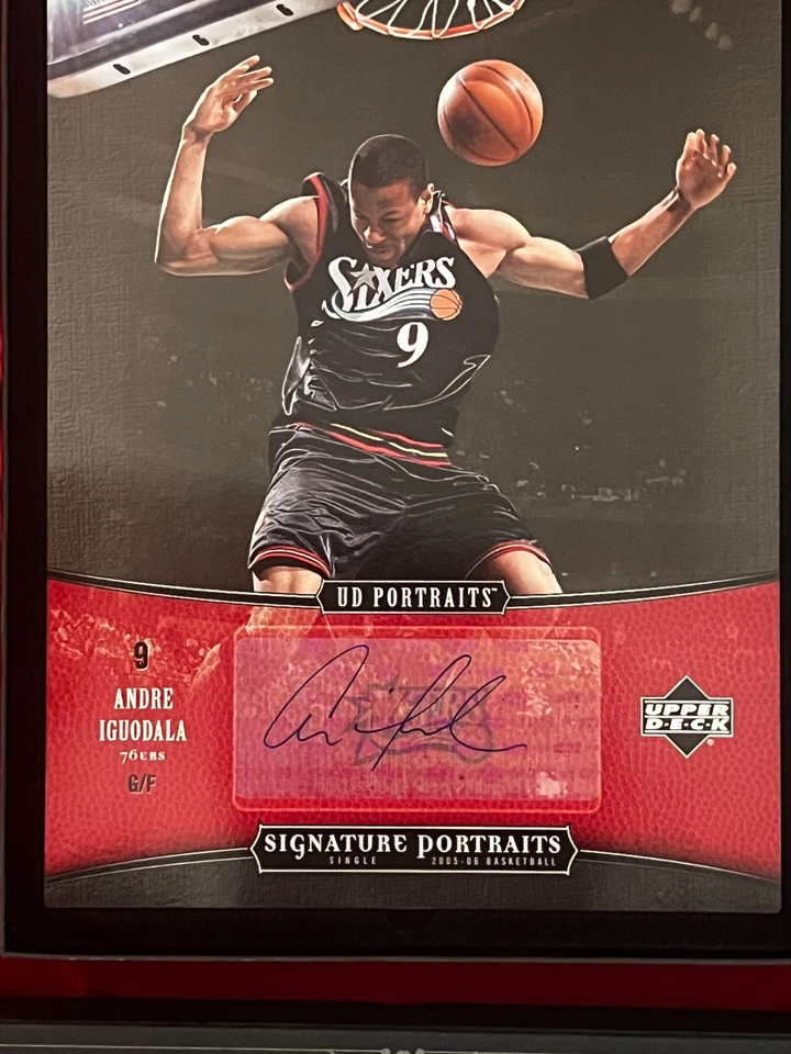 2005-06 UD RETRAITS Baloncesto 8''x10'' Autos Lote Walt Frazier, Iguodala, Jack Foto 3 de 4