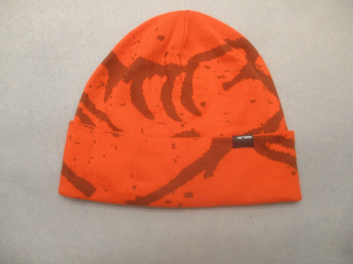 Arcteryx One Size Unisex Orange Cotton Blend Logo Comfy Knit