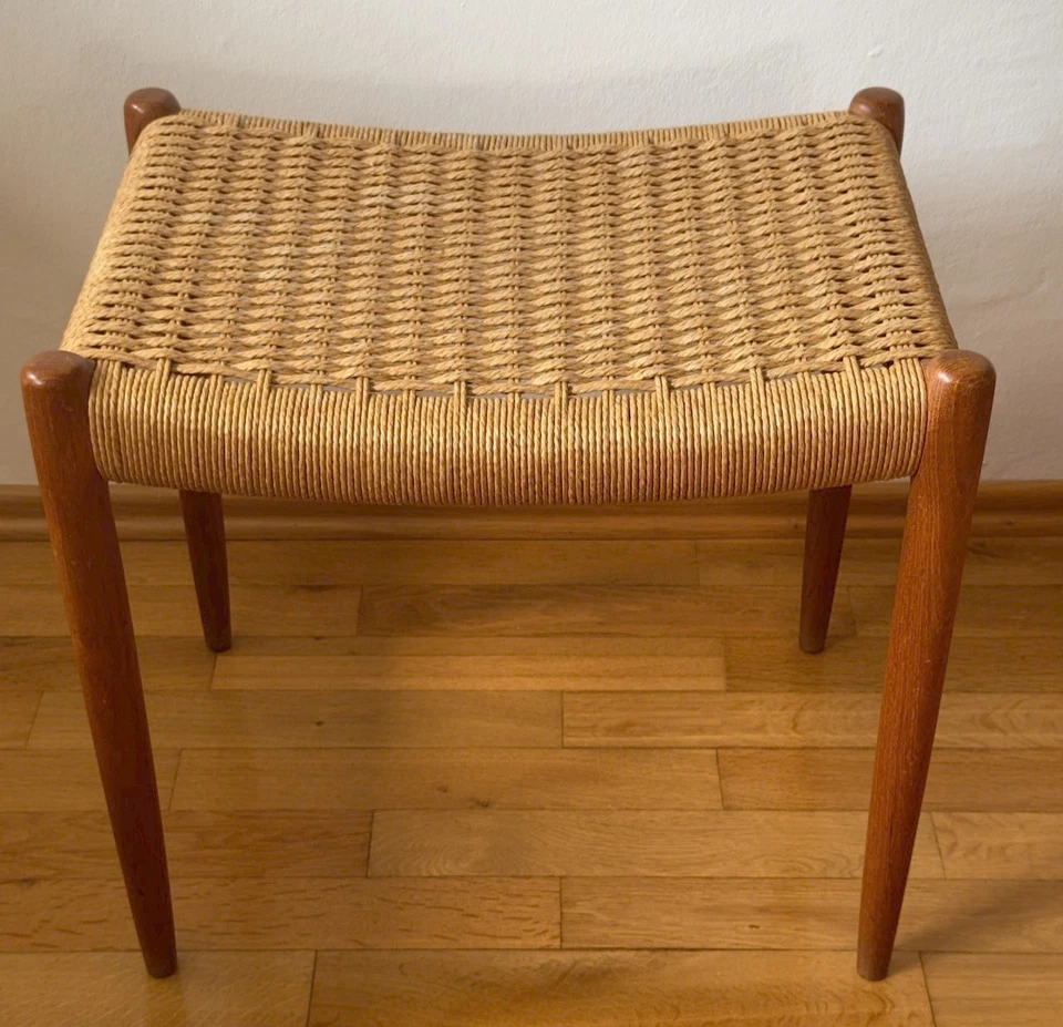 ❗️Dänischer Mid Century Teak Hocker, Danish Design Niels Møller / Mollers TOP❗️ - Bild 2 von 4