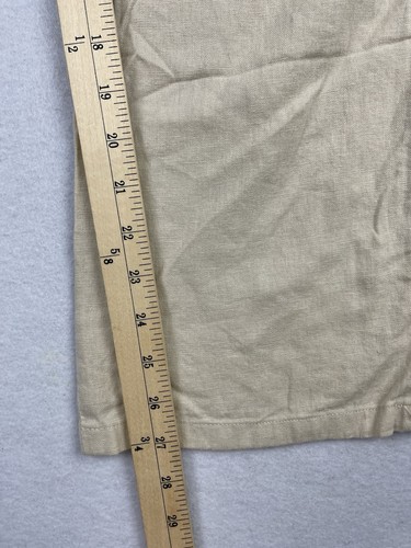 Brioni Herren Bianco Leinenmischung Chino Hose Größe US34 EU44 kurz beige SB-2 - Bild 6 von 7