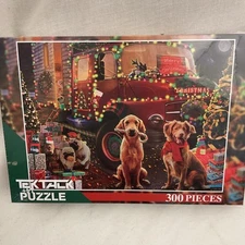 TekTalk 300 Pieces Puzzle - Christmas Night Truck - 16.54" X 12.4" NEW SEALED!