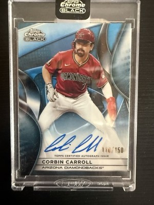2025 Topps Chrome Black Corbin Carroll Auto /150 Sealed