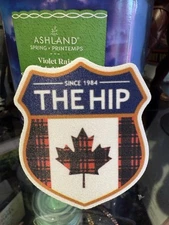 THE TRAGICALLY HIP Plaid FABRIC Vinyl Decal Sticker 3" car laptop cooler