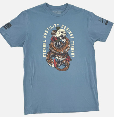 Grunt Style Shirt Mens Large Blue Eternal Hostility Against Tyranny Graphic Tee