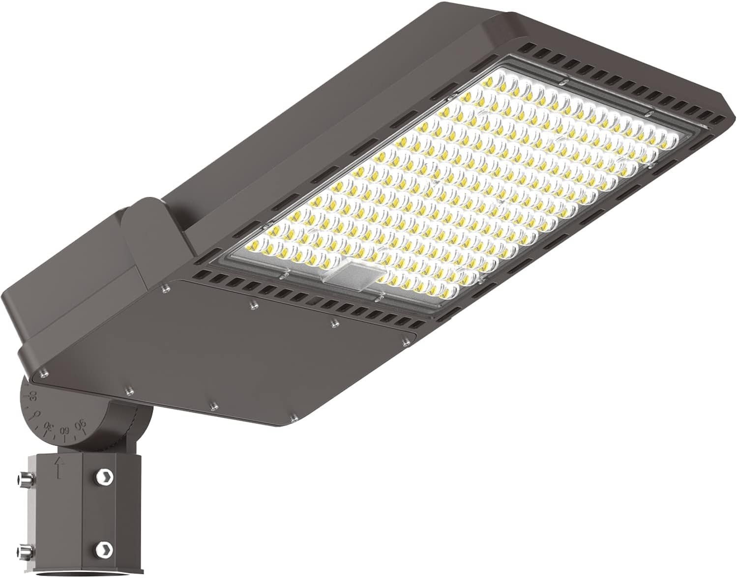 400W LED Parking Lot Light with Slip Fitter, 5000K Daylight 56000Lm, 1500W HPSHI