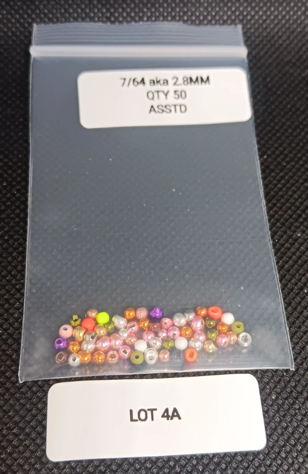 Premium Tungsten Fly Tying Beads-Assorted Sizes, Colors and Types-Premium Beads - Image 3 of 4