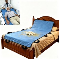 Positioning Bed Pad with 10 Reinforced Handles   79" x 40" Extra Large 500 LB...