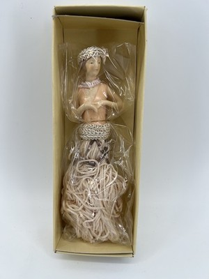 Hanging Doll Ornament Vintage Victorian Style Tassel Doll Hanging 11 Inches 