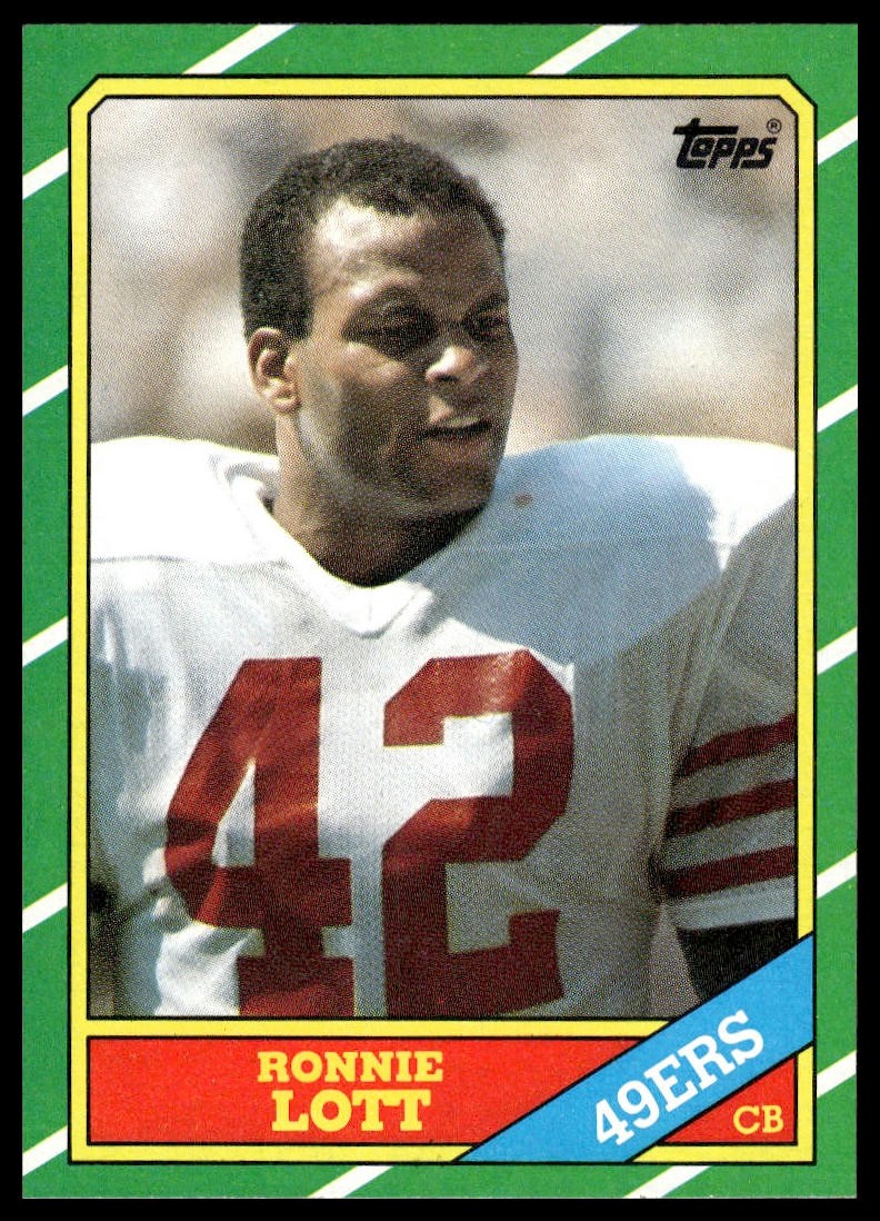 1986 Topps #168 Ronnie Lott San Francisco 49ers