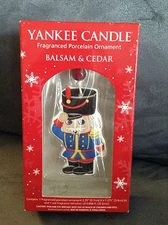 YANKEE CANDLE BALSAM & CEDAR PORCELAIN ORNAMENT (NUTCRACKER DESIGN) - BRAND NEW