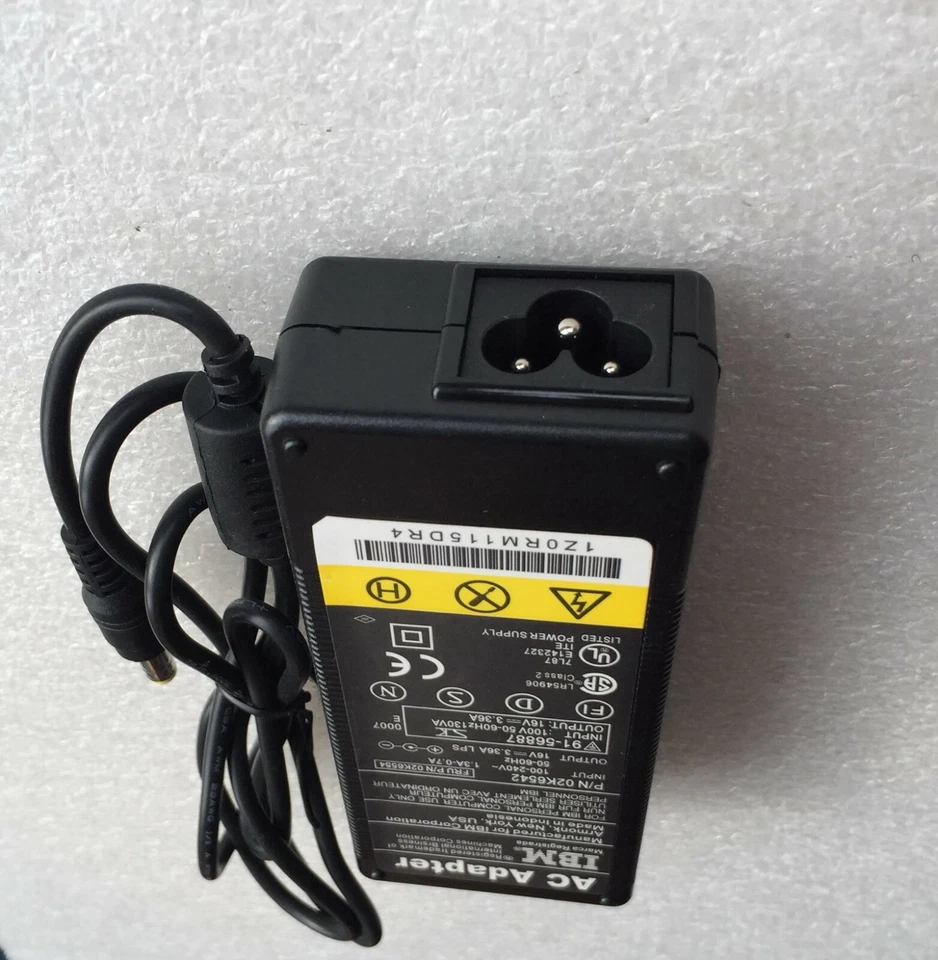 New Genuine 16v 3.36a AC Adapter for IBM ThinkPad 365 380 385 560 600 770 Series - Image 3 of 3