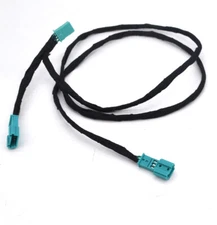 Illuminated LED AC/Radio footwell Y-adapter splitter For BMW F30 F32 F34 M3 M4