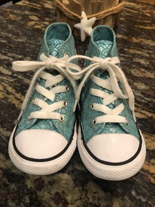 teal converse kids