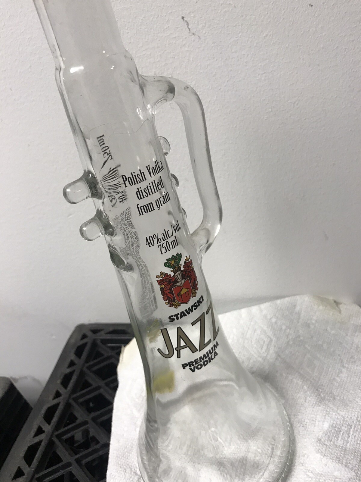 Empty Jazz Vodka Glass Trumpet Bottle 750 ml eBay