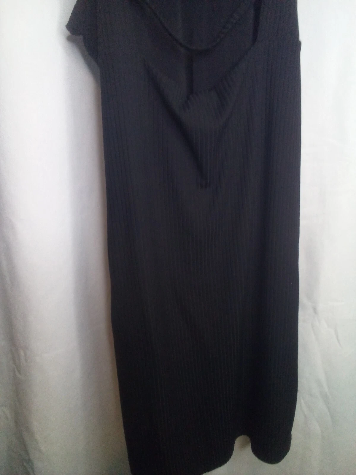 UNDERCOVER Abito sportivo Victoria L senza maniche con cinturini a costine nero