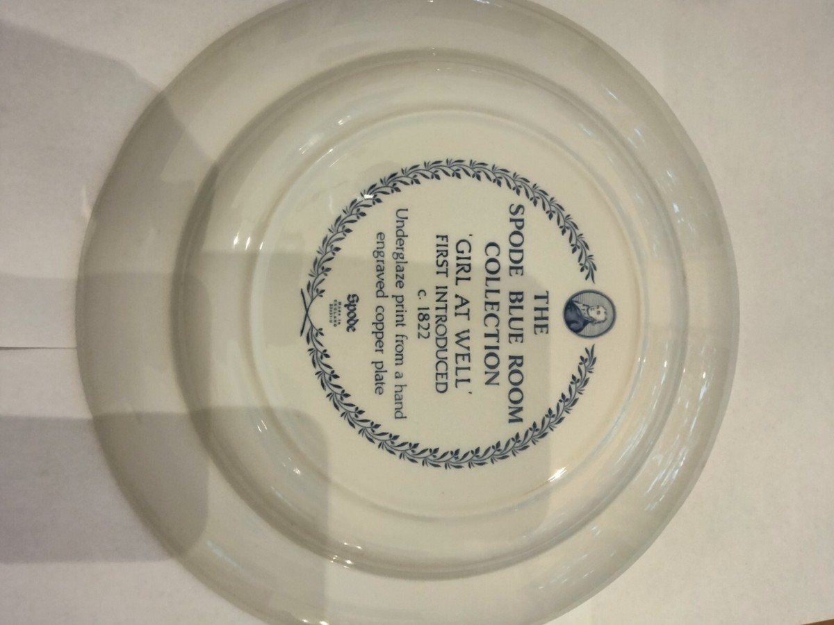 Spode - 【美品】スポード★GIRL AT WELL★ブルールームコレクションC/S 2客 Spode Girl at the Well Spode Blue Room Collection 10 1/4