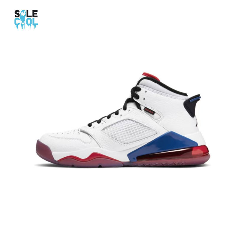 シューズ(男性用) NIKE AIR JORDAN MARS Nike Air Jordan Mars 270 x NBA Paris Game Men's White Shoes