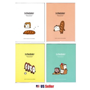 bready monthly weekly slim planner scheduler organizer 4 colors scheduler organizer